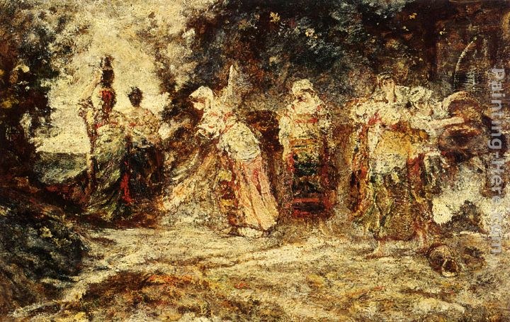 Adolphe Monticelli At The Well